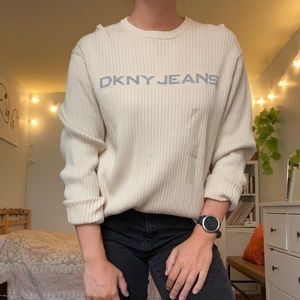 DKNY Jeans Cream Sweater